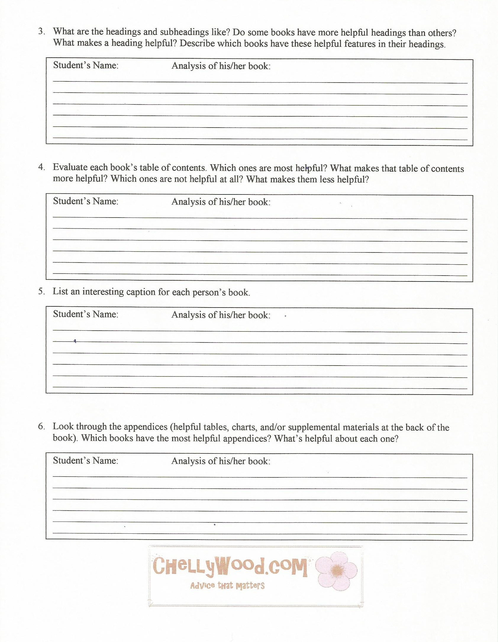 9 Best Images Of Nonfiction Book Report Forms Printable Middle School 