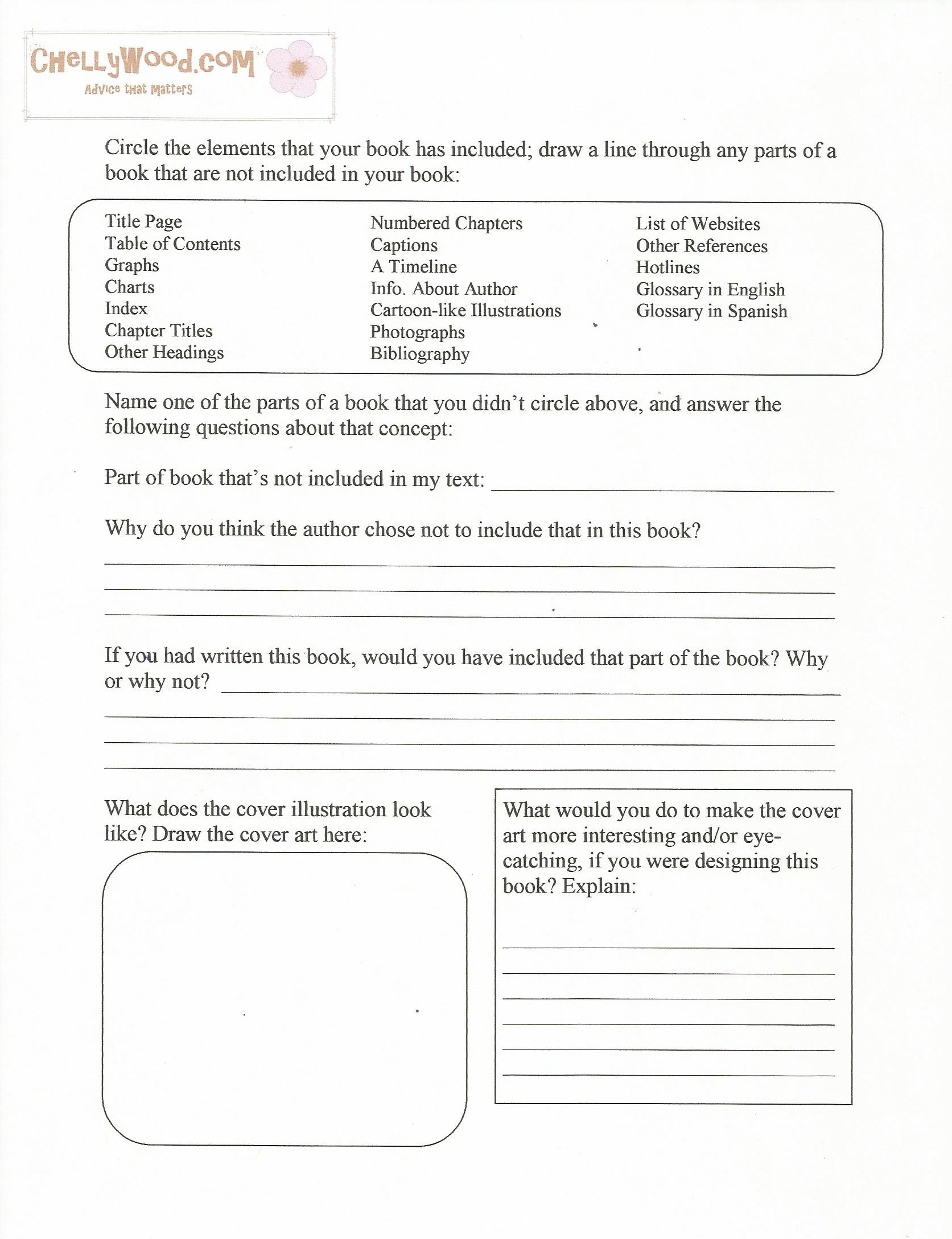 Middle School Book Report Form Free Printable Printable Forms Free Online