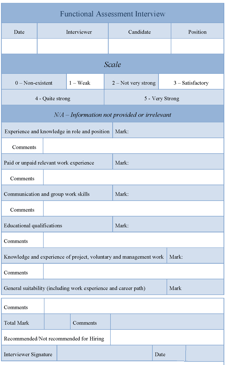 8 Best Images Of Printable Interview Forms Sample Interview 