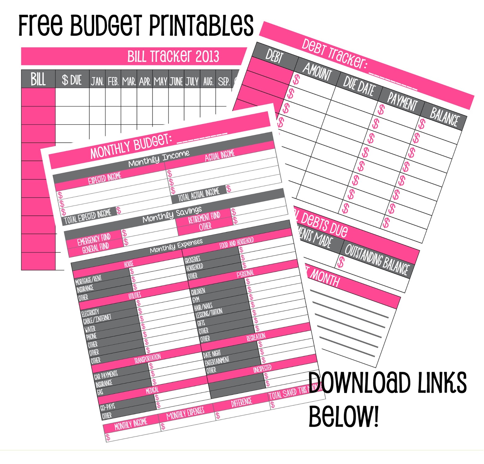 7 Best Images of Free Printable Weekly Budget Sheets Free Printable