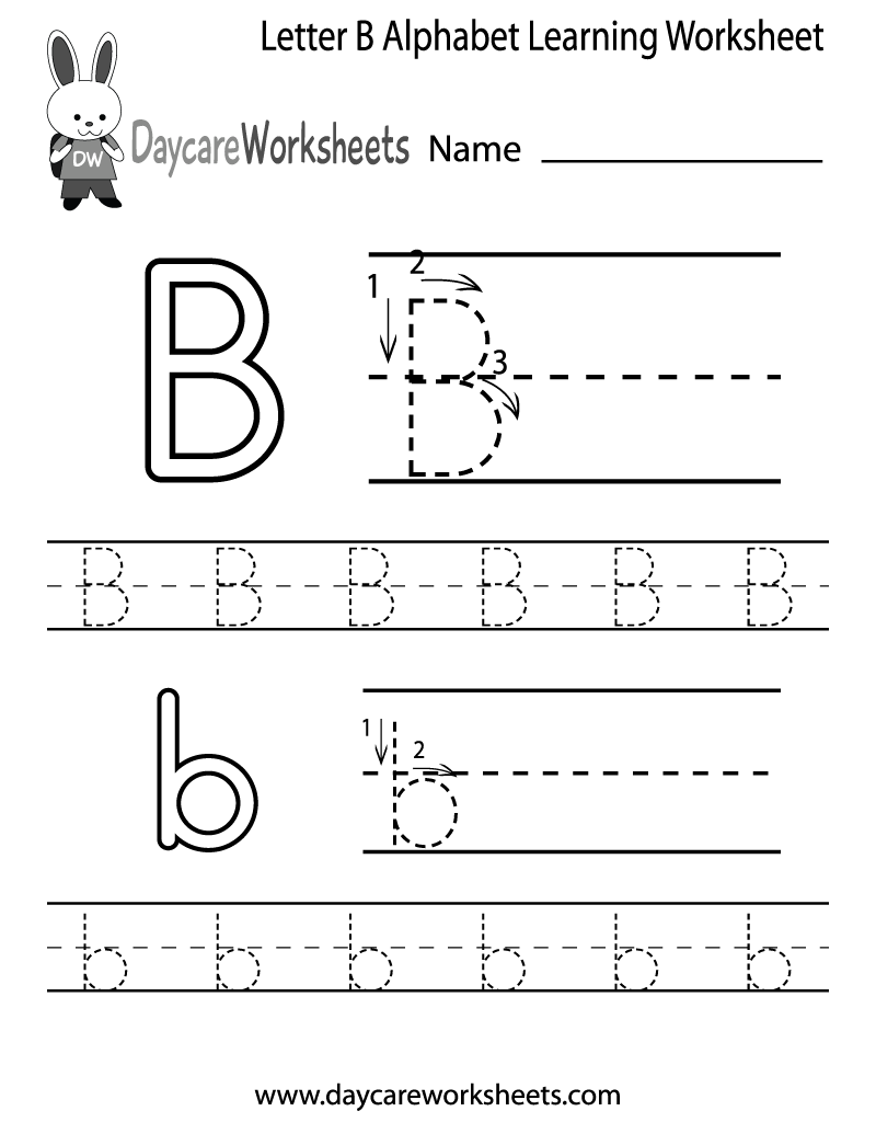 6 Best Images Of Printable Alphabet Letter B Worksheets Letter B Writing Worksheet Letter B 