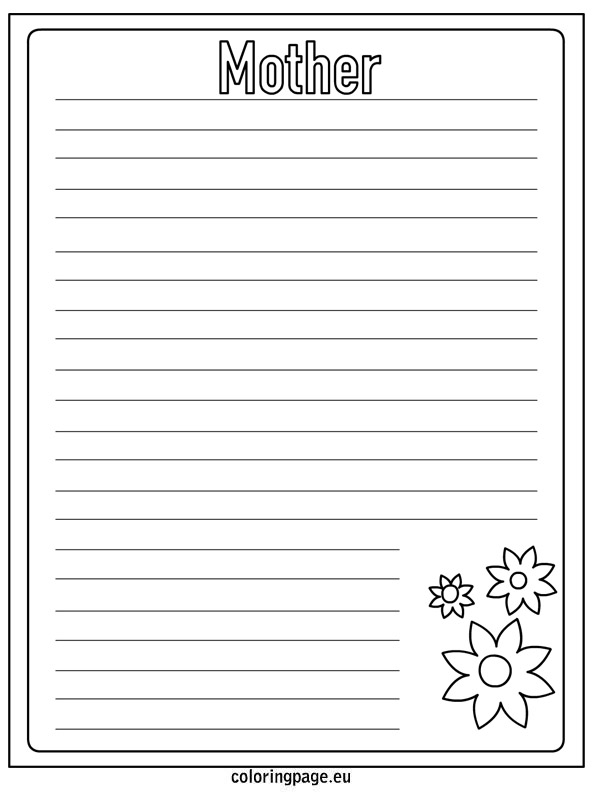 8 Best Images Of Printable Mother s Day Writing Paper Free Printable