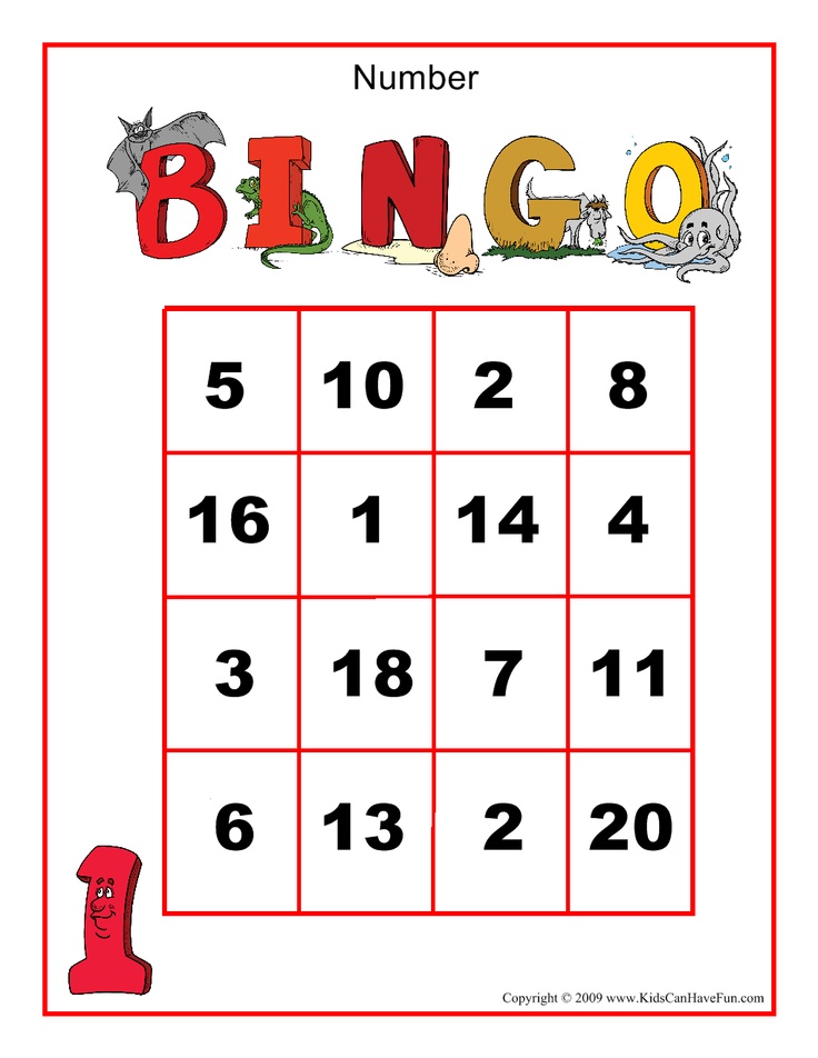 6 Best Images Of Kindergarten Number Bingo Game Printable Number 