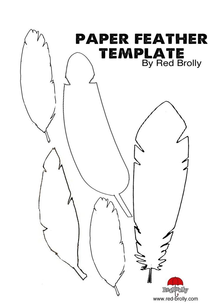 Indian Feather Printable Template Free Printable Papercraft Templates