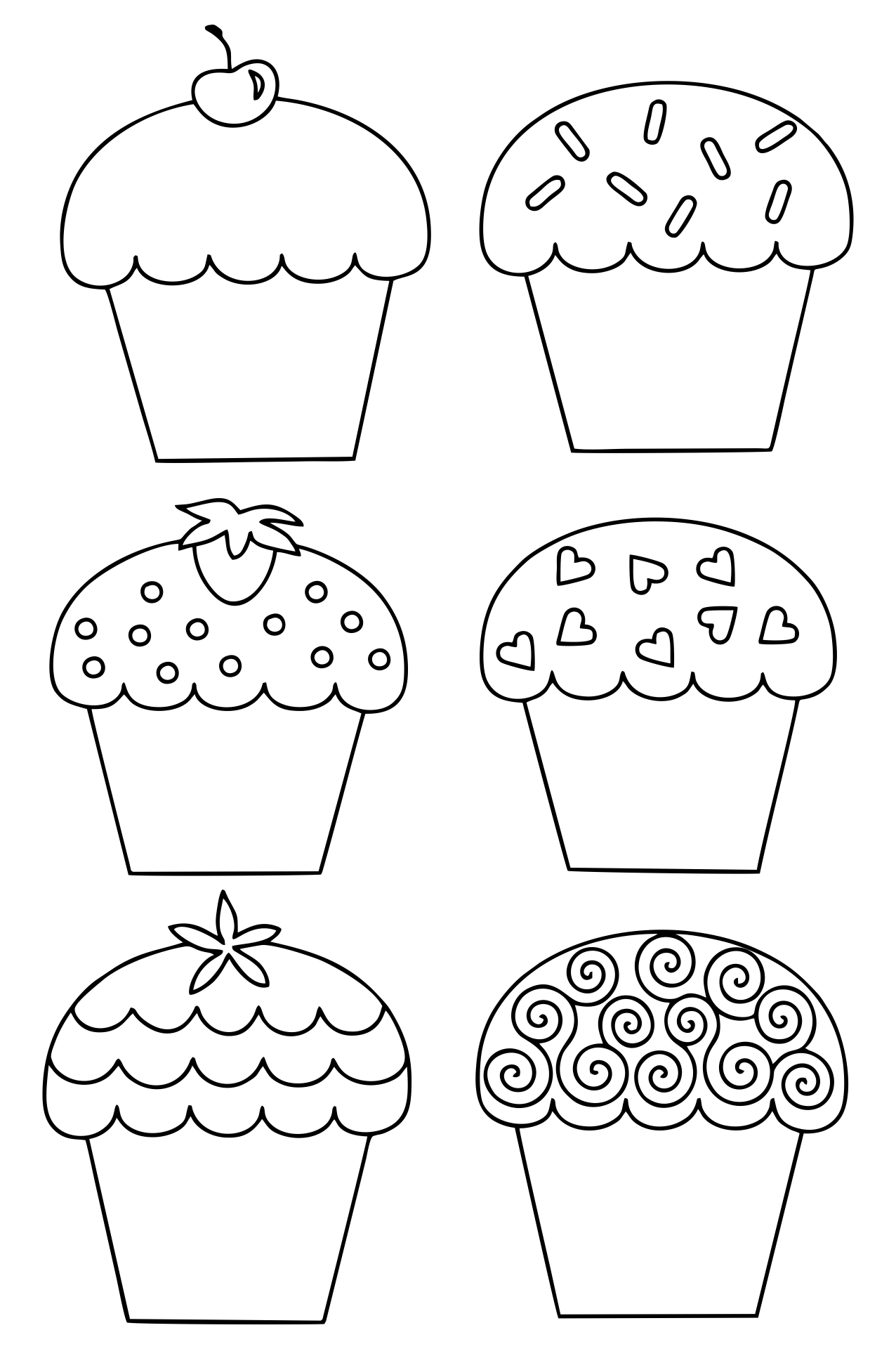 Cupcake Printable Template