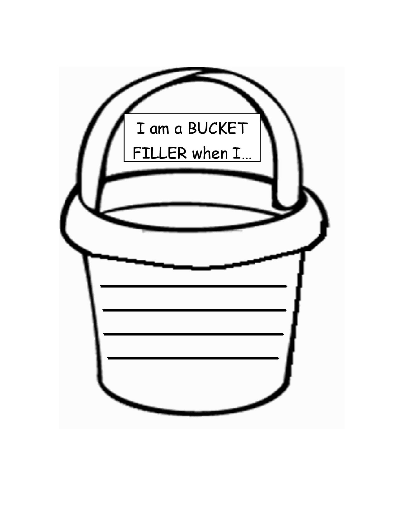 4 Best Images Of Bucket Outline Printable Bucket Filler Template 