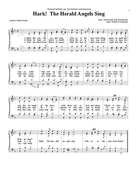 Free Printable Sheet Music Christmas Carols Printable Templates