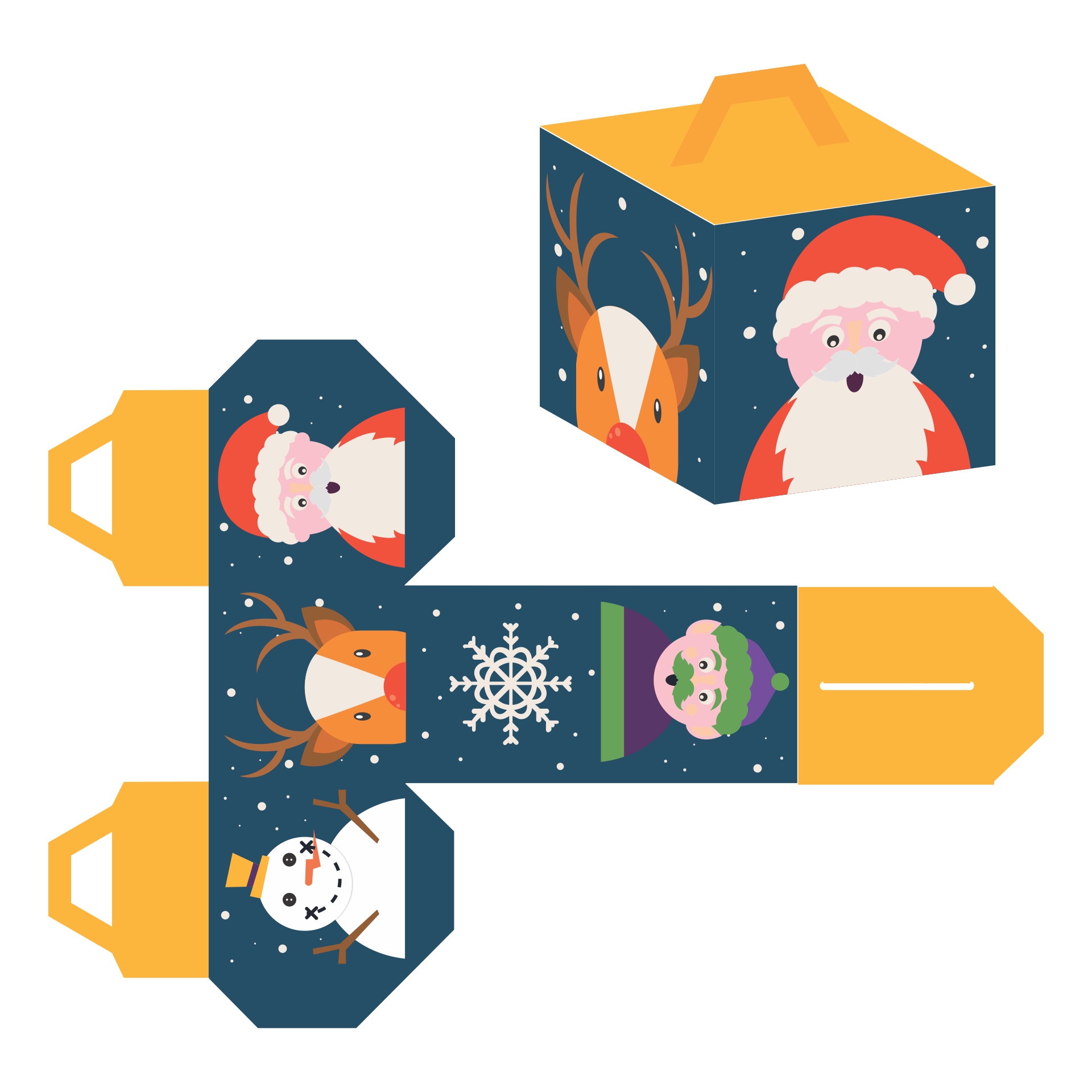 6 Best Images Of Christmas Santa Printable Paper Box Templates Free Printable Christmas Box