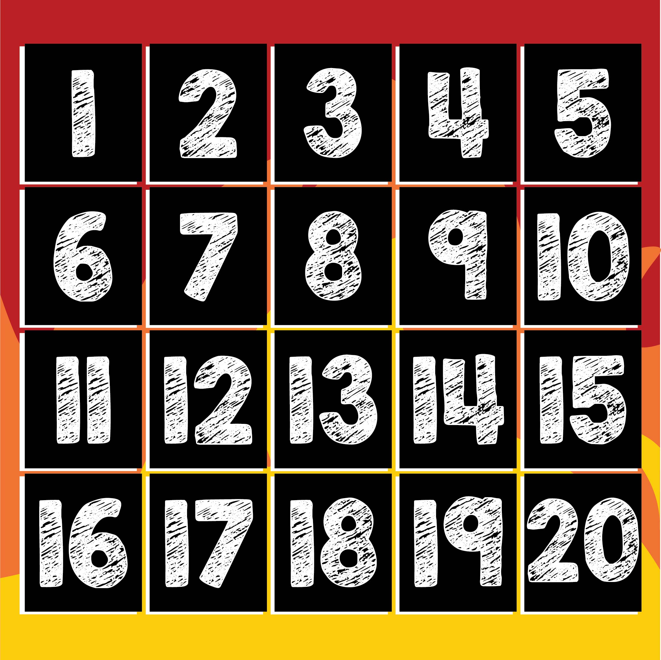 Free Printable Table Numbers Printable Word Searches