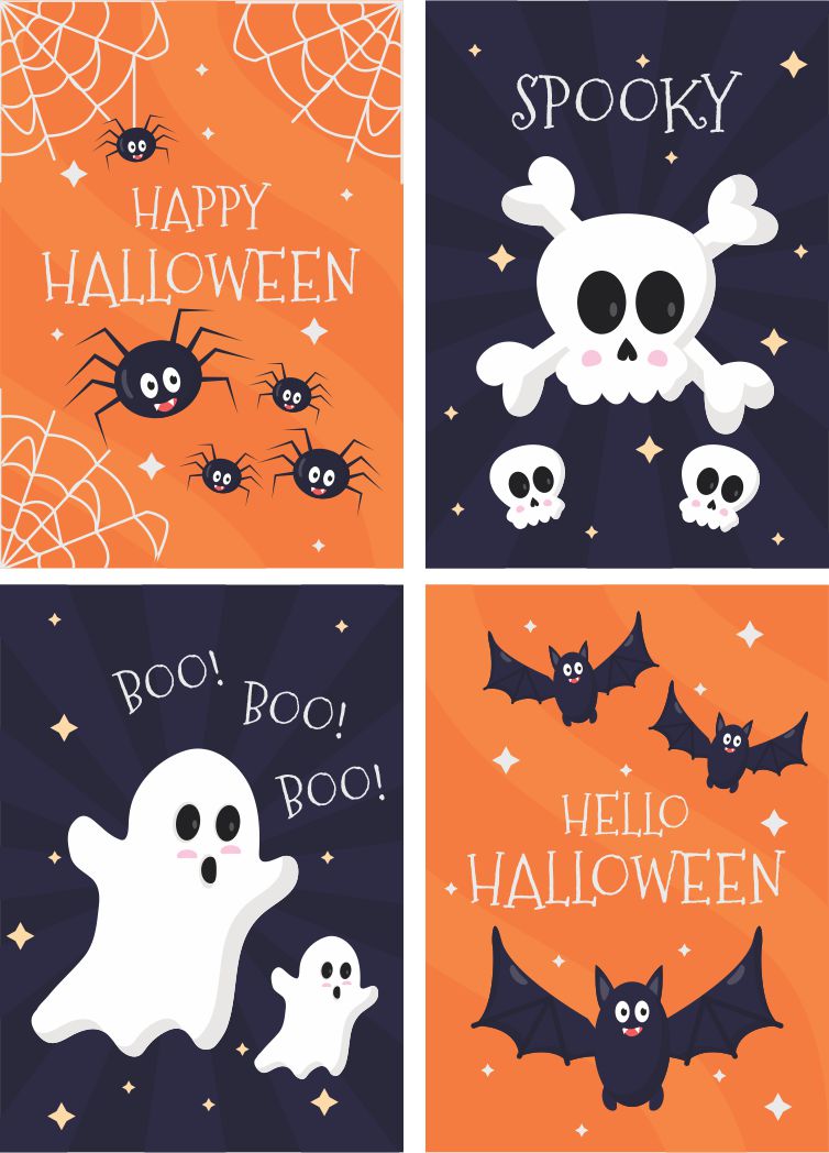 5 Best Images Of Halloween Printable Cards To Color Free Printable 