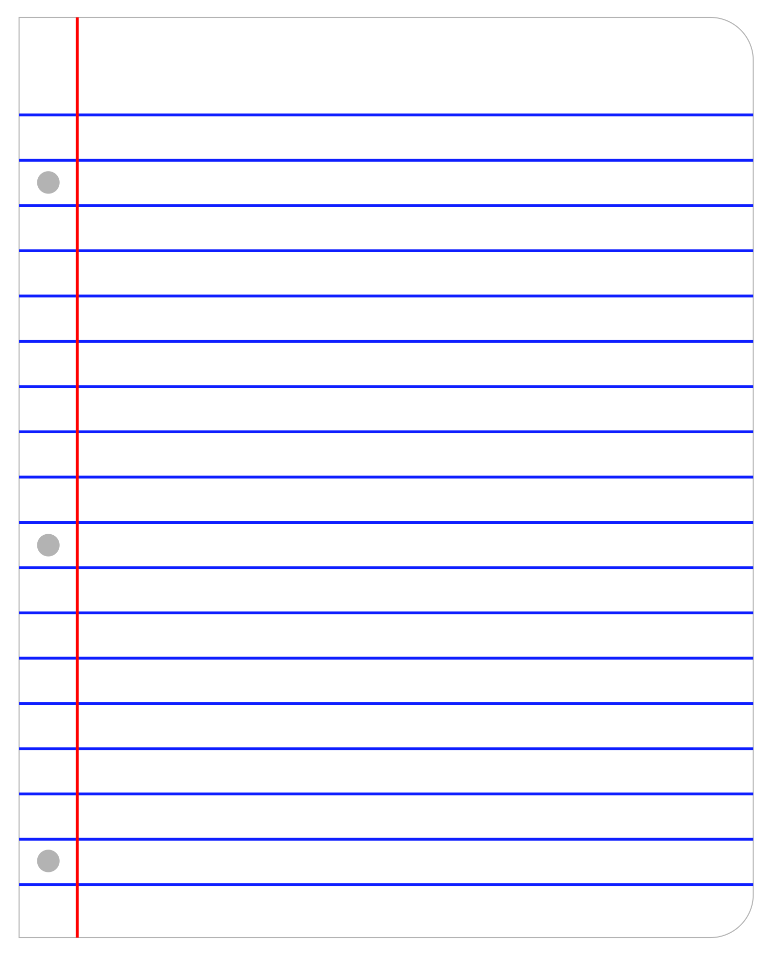 9 Best Images Of Printable Ruled Paper Printable Lined Wide Ruled 