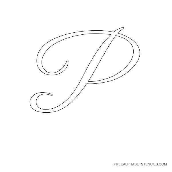 5 Best Images Of Printable Letter Stencils P Letter P Stencil Cut 