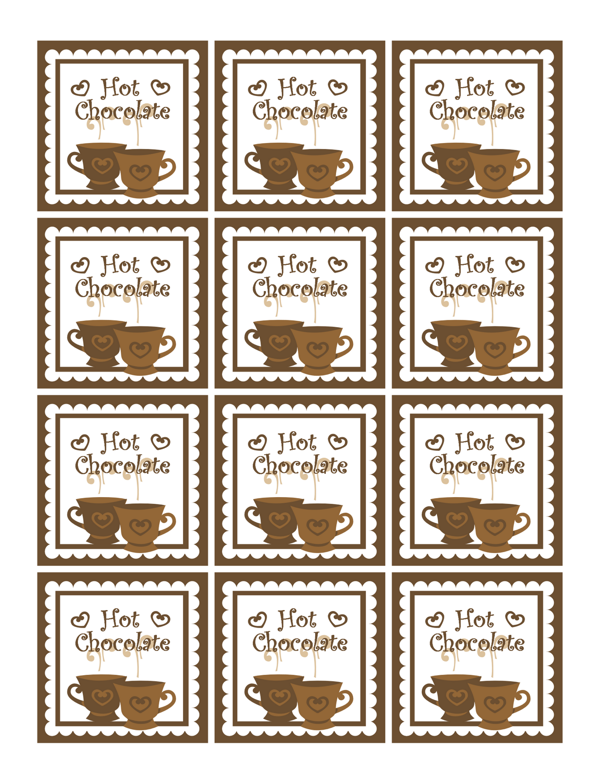 7 Best Images of Christmas Label Cocoa Bar Printables Free Printable