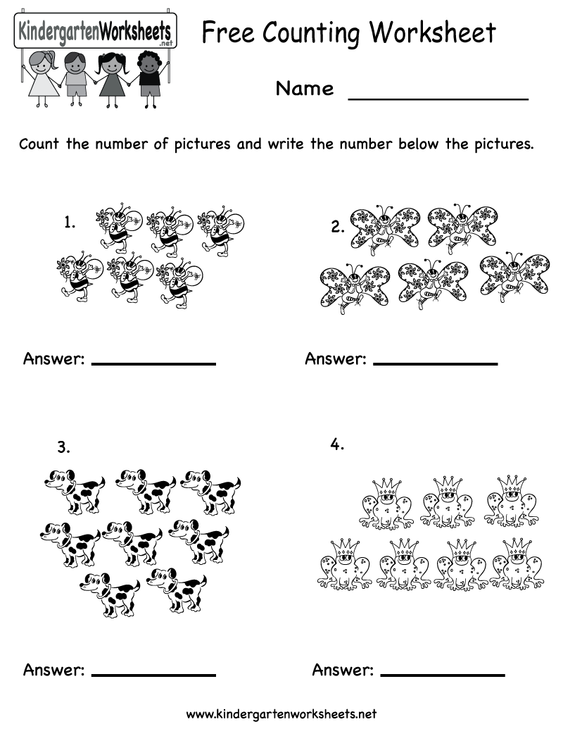 4 Best Images Of Preschool Counting Worksheets Free Printables 