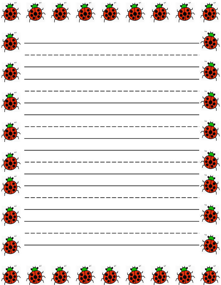 Printable Lined Writing Paper With Border Free Printable Paper