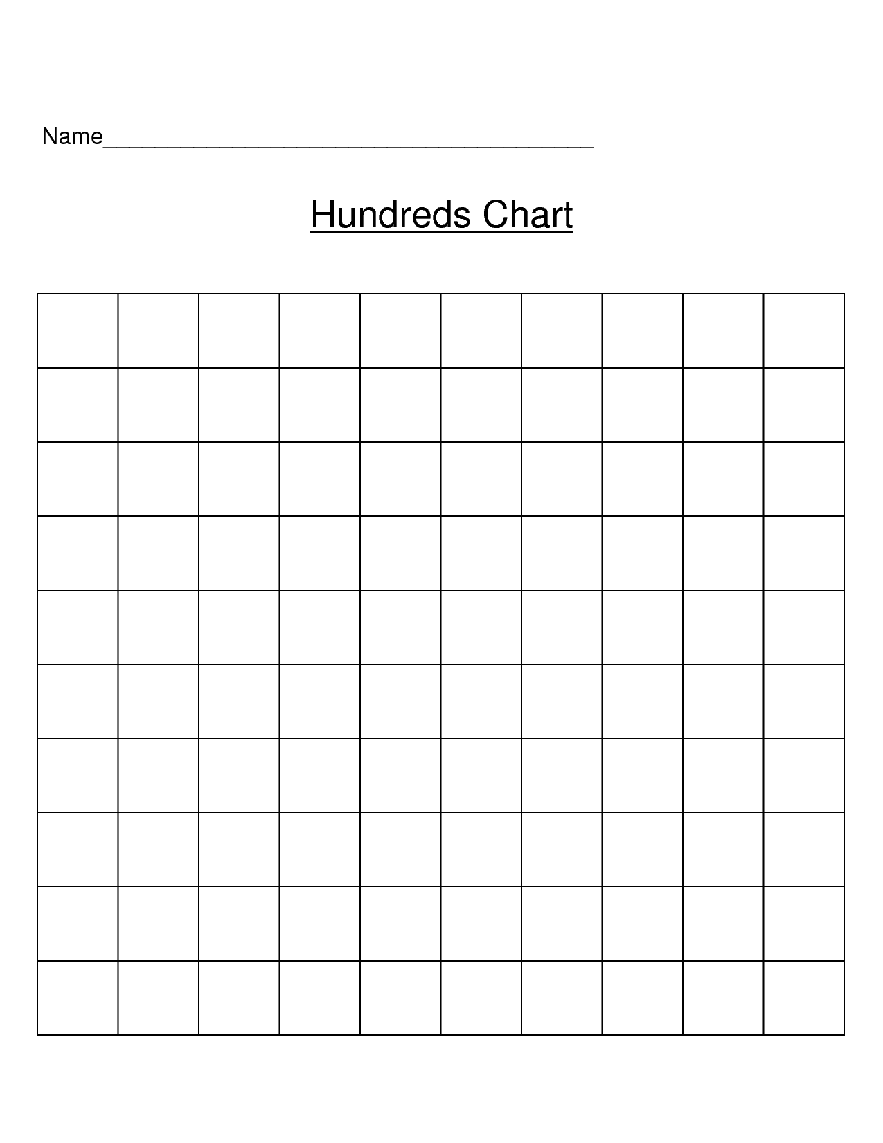 5 Best Images Of Printable Blank 50 Chart Free Blank Printable Chore Charts Blank Number