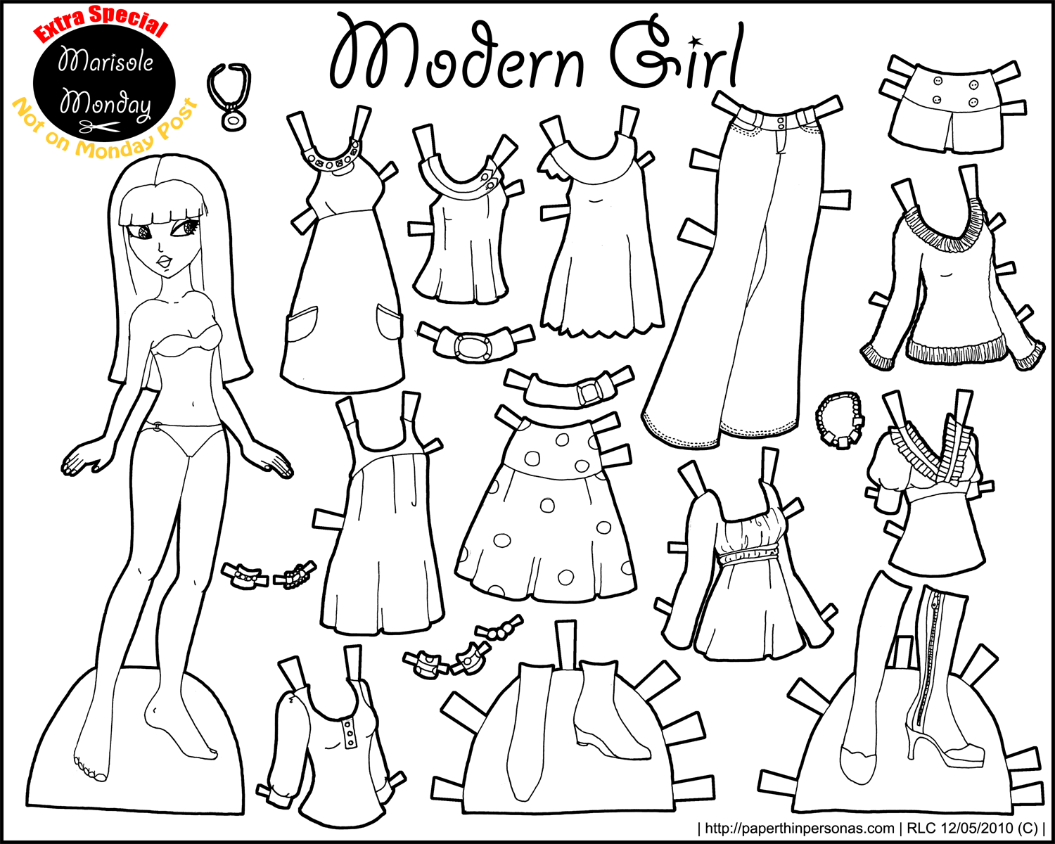 6 Best Images Of Printable Paper Dolls Cut Outs Coloring Paper Dolls 