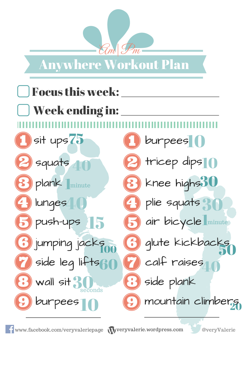 9 Best Images of Printable Workout Plans Printable Workout Weight