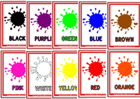 6 Best Images of Large Printable Color Flash Cards For Toddlers - Color