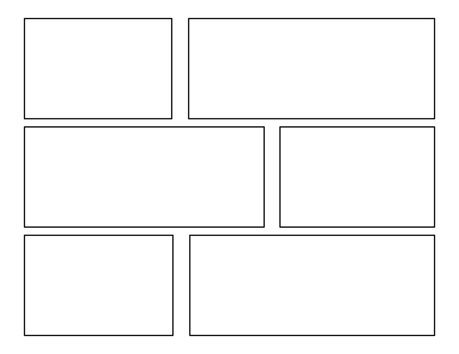 Free Printable Comic Strip Template