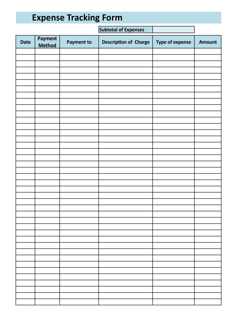 8 Best Images of Printable Expense Log Daily Spending Log Printable