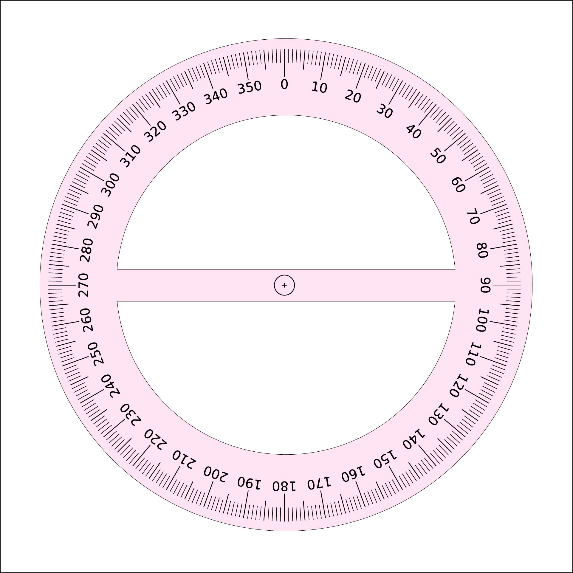 5 Best Images Of Printable 360 Degree Chart 360 Degree Circle Template Printable 360 Degree