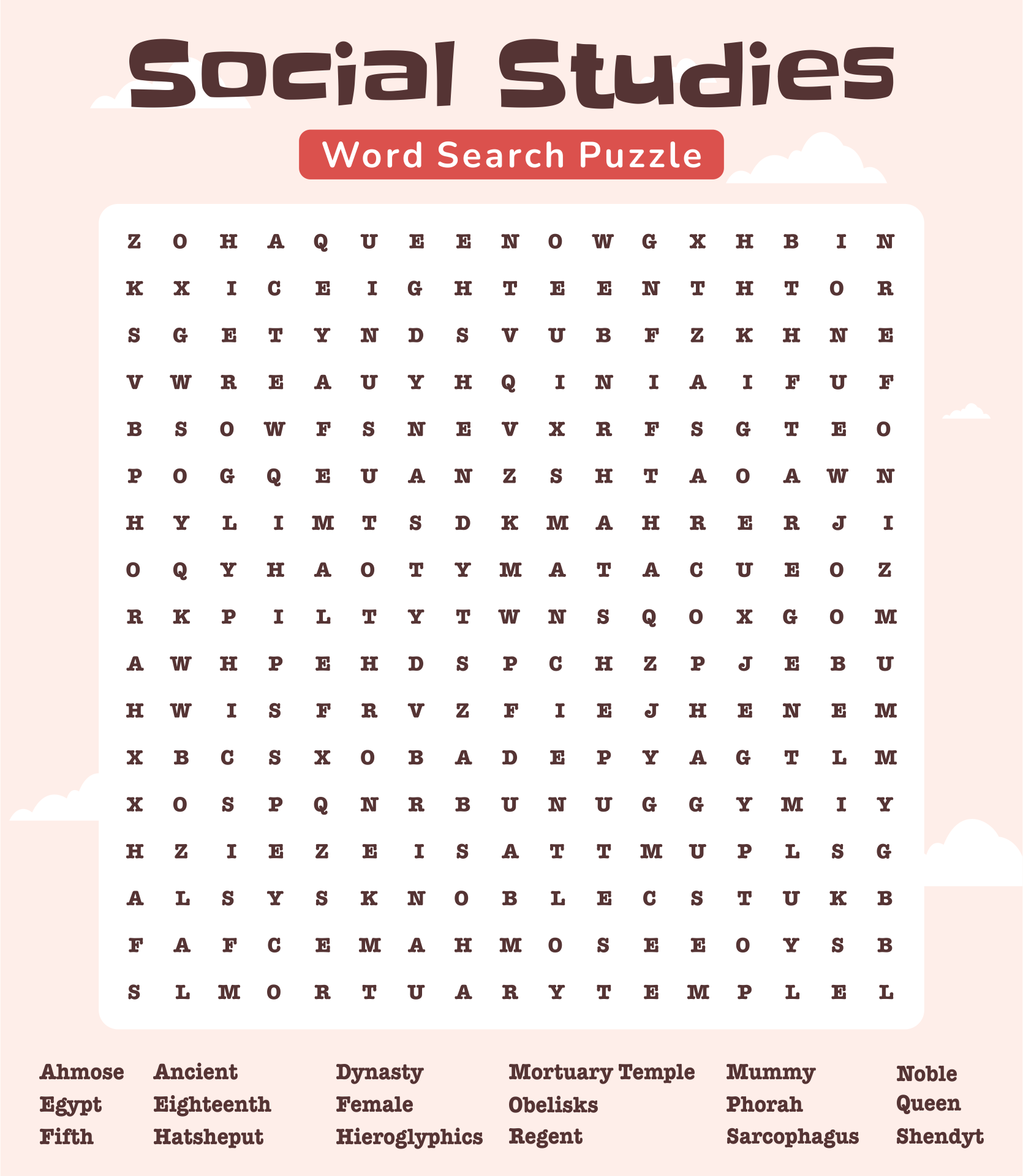 8 Best Images Of Social Studies Word Search Printable Sedimentary Rock Word Search Social