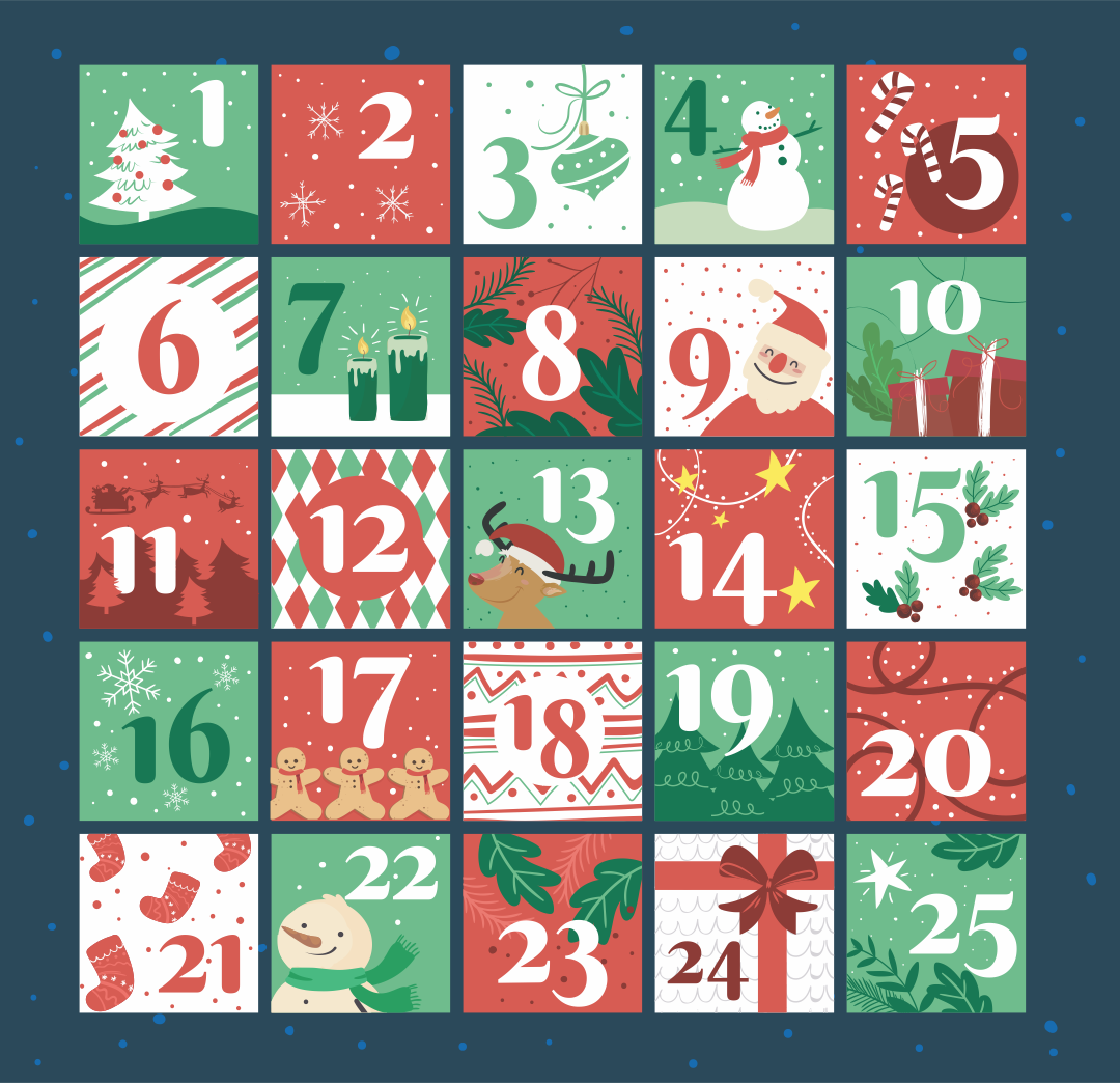 6 Best Images Of Christmas Countdown Number Printables Free Printable Christmas Advent Numbers