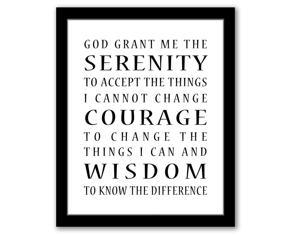 Full Serenity Prayer Printable Printable Templates