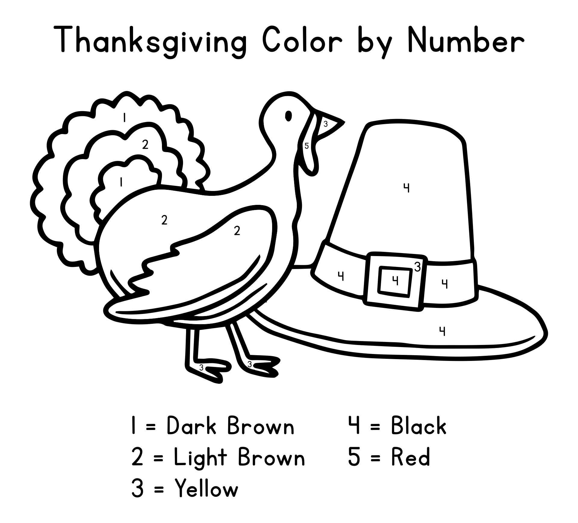 8 Best Images Of Printable Thanksgiving Turkey Worksheets Free 