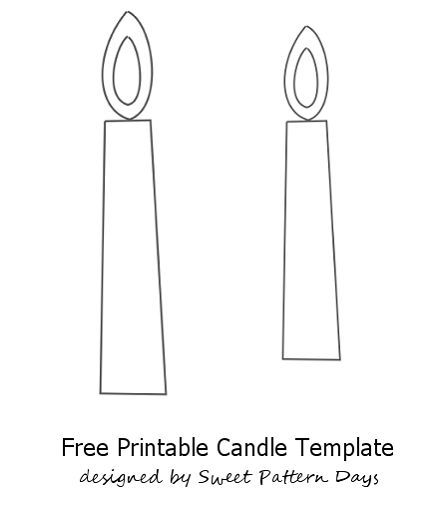 5 Best Images Of Candle Template Printable Christmas Candle Template 