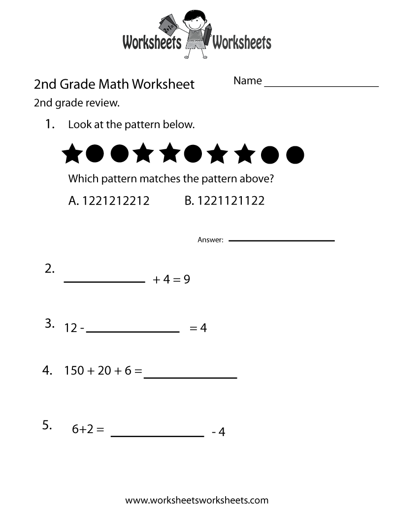 8 Best Images Of Printable Math Worksheets For 2nd Grade Free 2nd Grade Math Worksheets