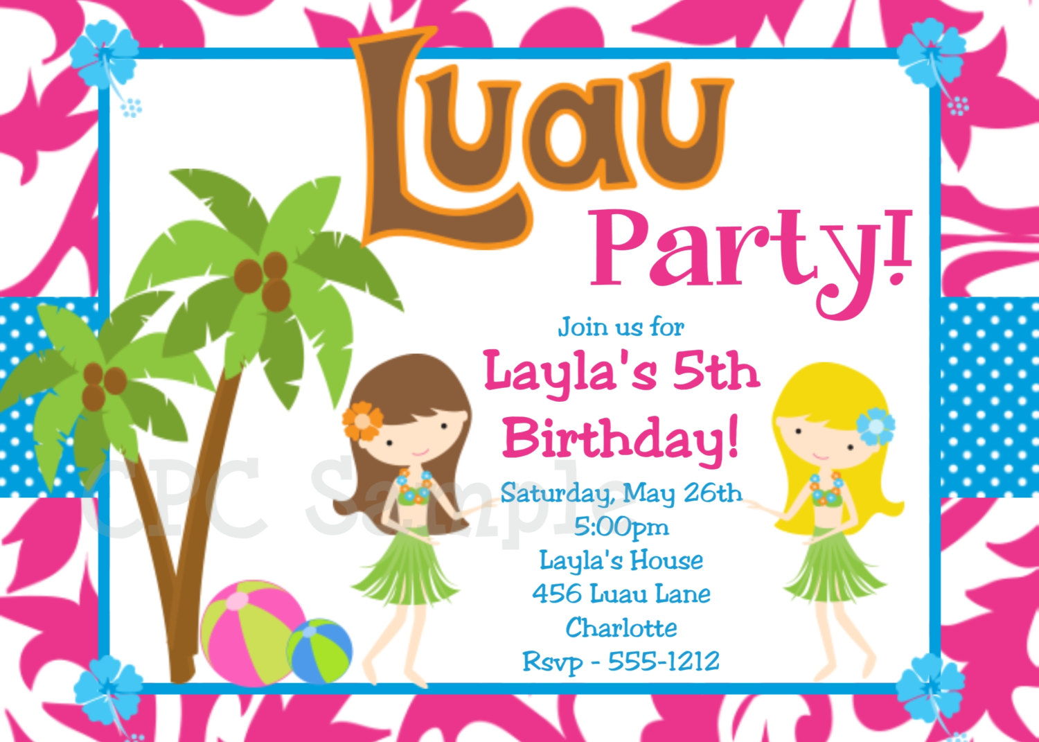 8 Best Images Of Tiki Party Invitation Free Printable Template Luau