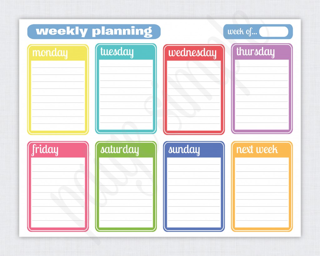 6 Best Images Of Free Cute Printable Monthly Planner Free Printable 