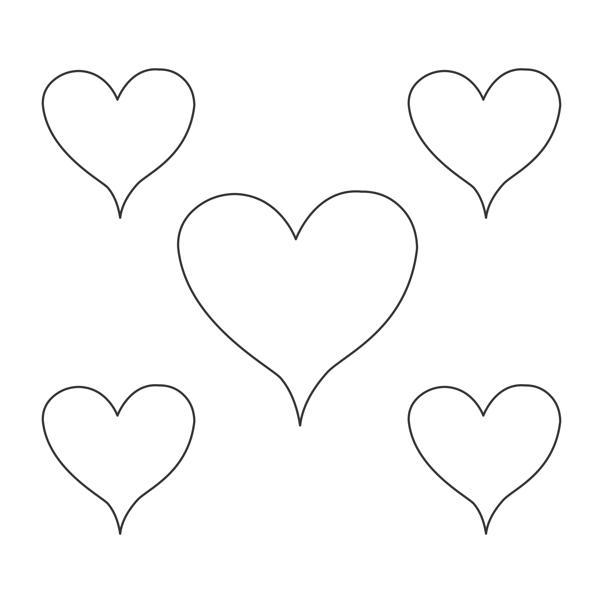 9 Best Images Of Heart Shape Pattern Printable Printable Heart Shape 