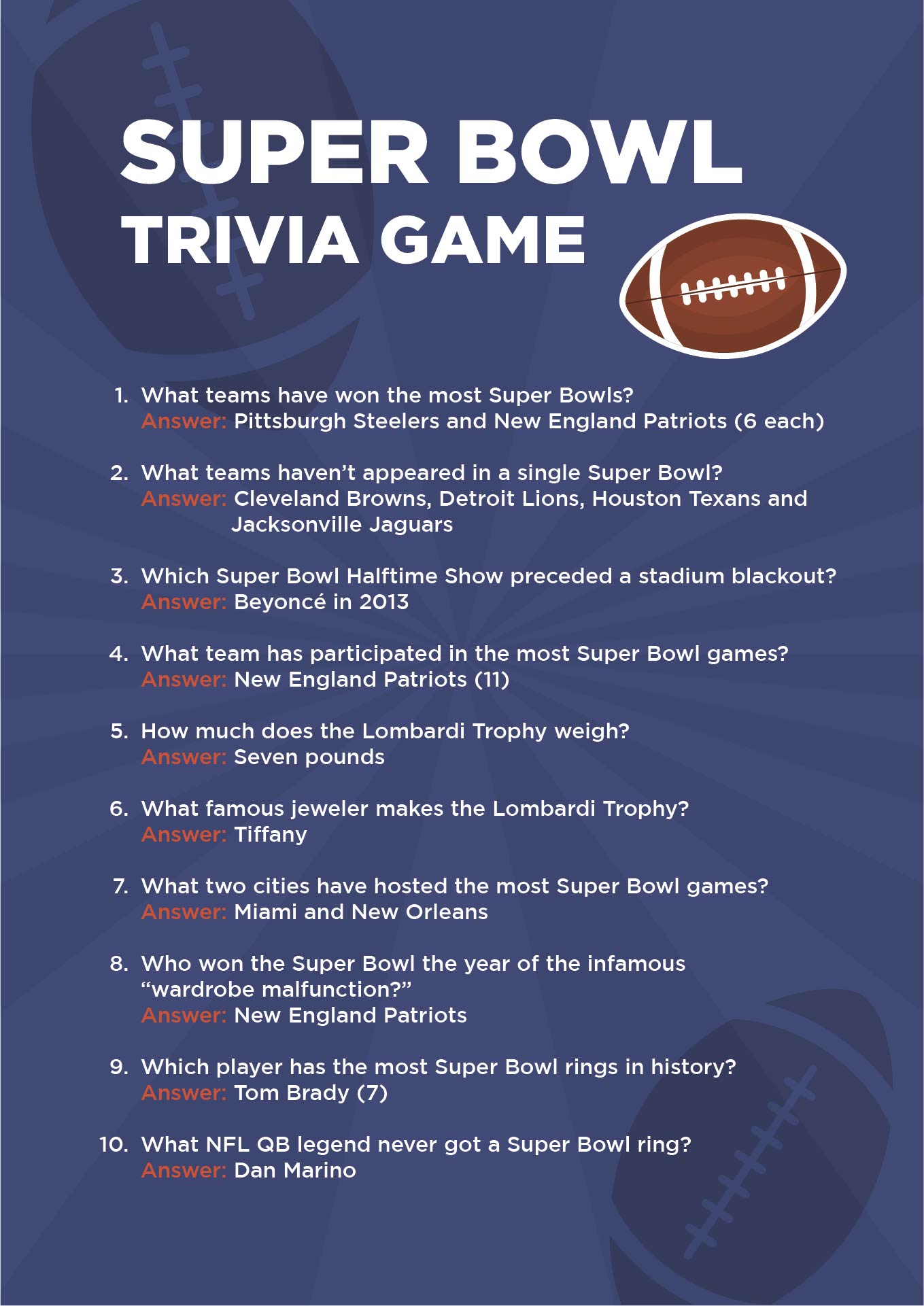 9 Best Images of Printable NFL Trivia Questions And Answers Printable