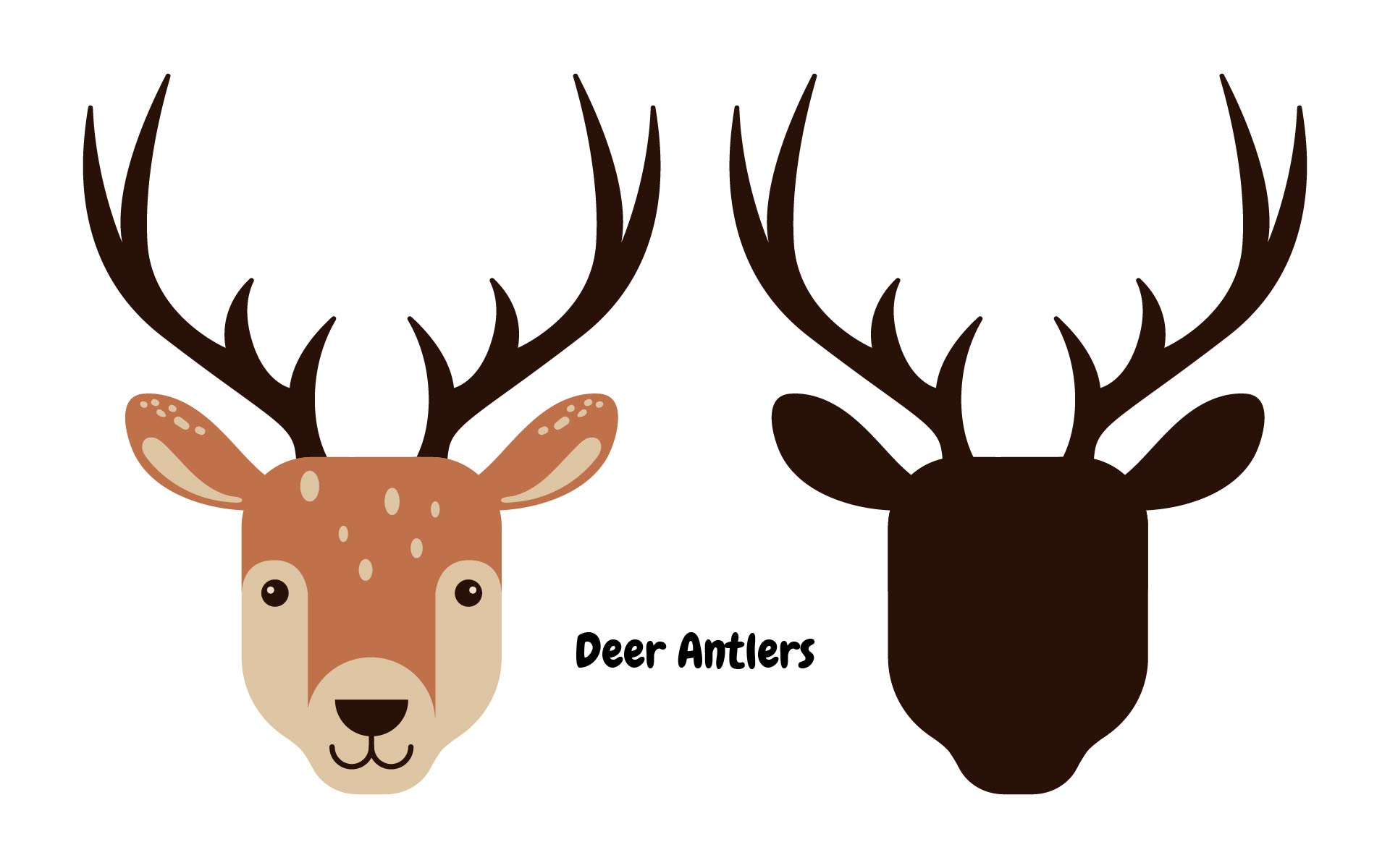 6 Best Images Of Antler Pattern Printable Free Reindeer Antler Template Printable Reindeer