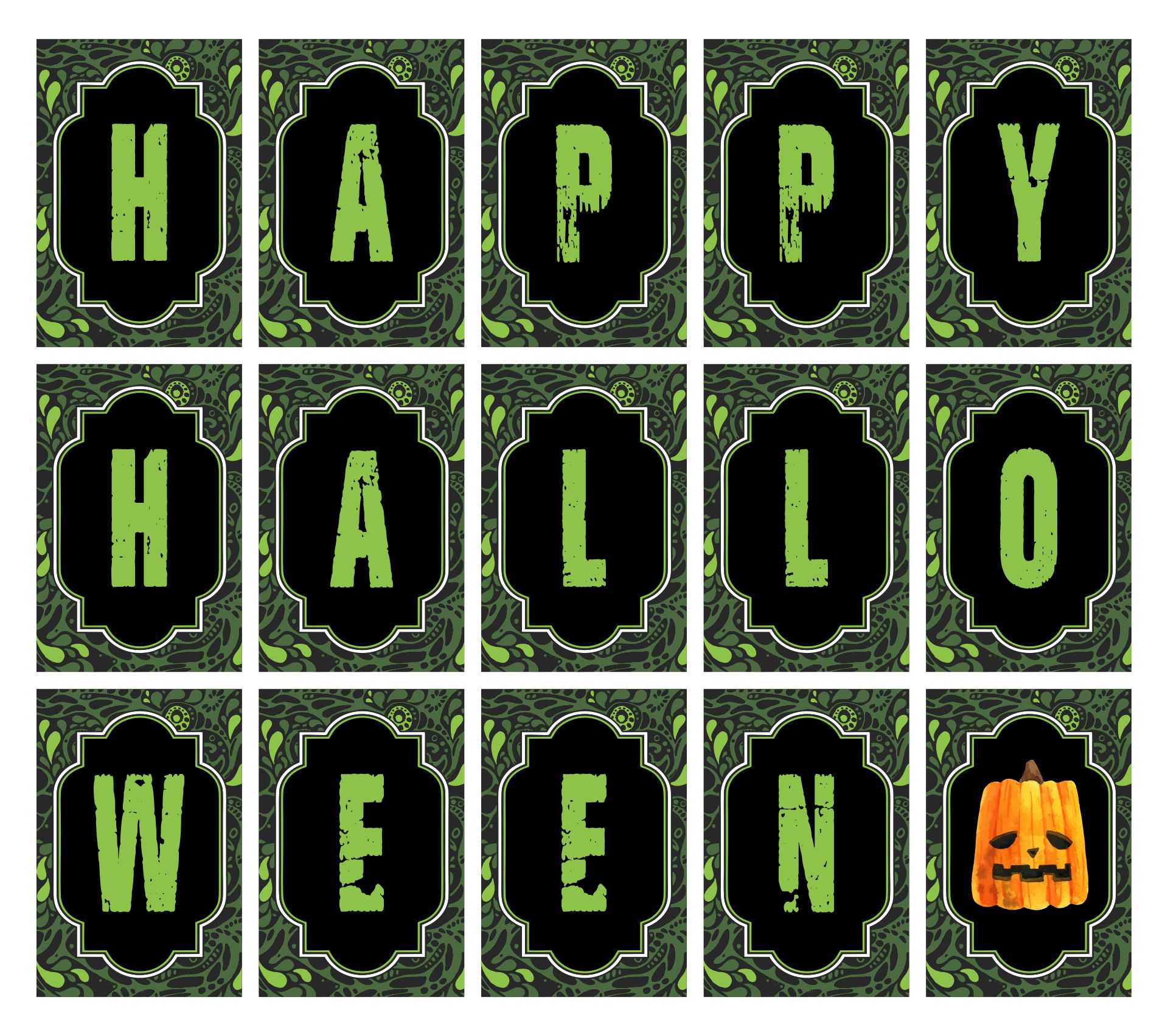 8 Best Images Of Scary Happy Halloween Banner Printable Halloween 