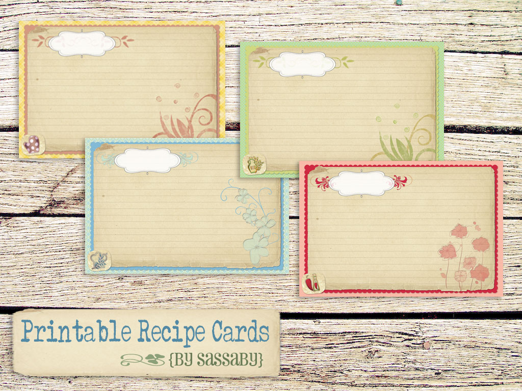 10 Best Images Of Index Card Free Printables Recipes Free Printable 