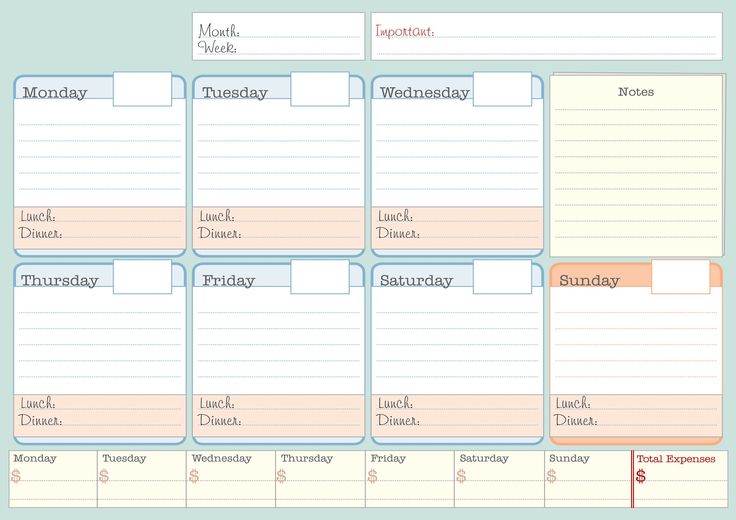 7 Best Images Of Free Printable Weekly Student Calendars Free Printable Weekly School Planner 