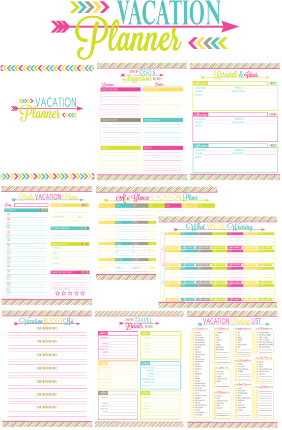 8 Best Images Of Vacation Planning Printables Free Printable Vacation 