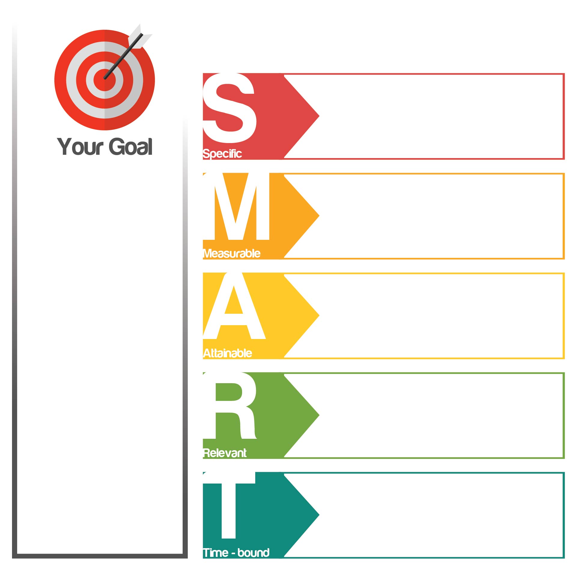 8 Best Images of Blank Printable Goals Template Smart Smart Goal