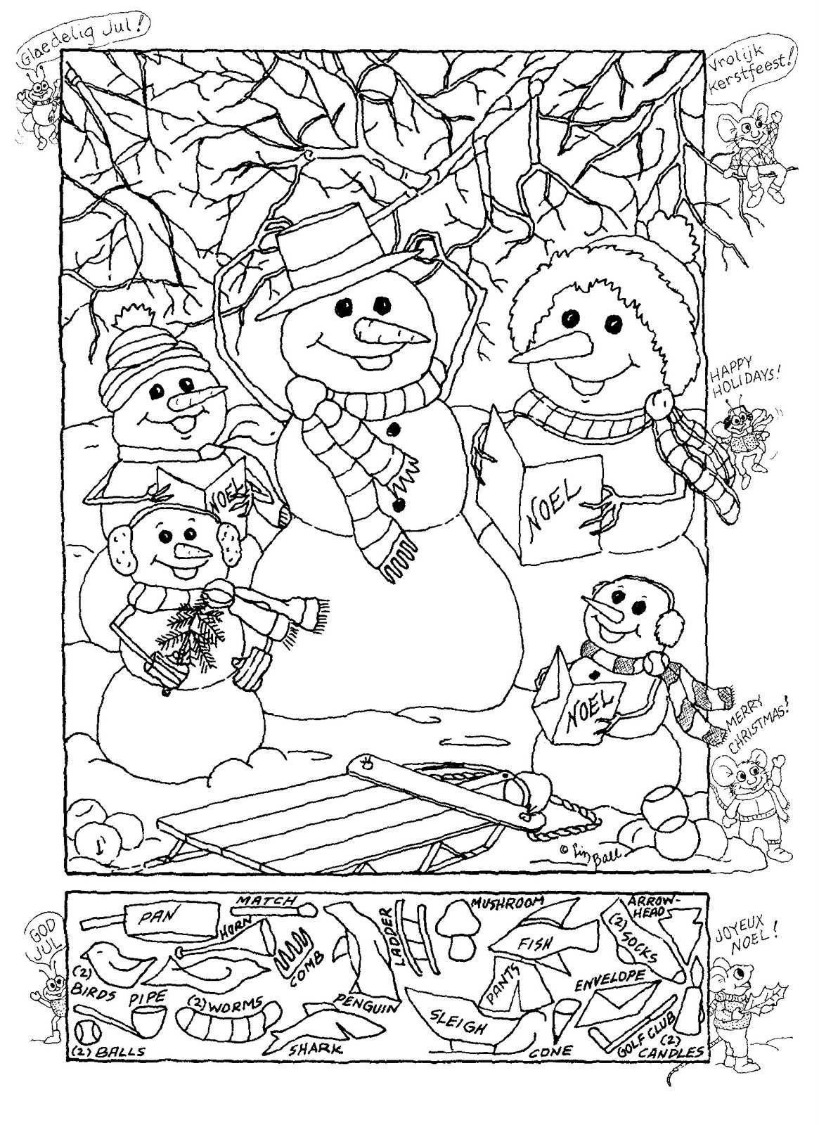 6 Best Images Of Winter Hidden Picture Printables Free Printable Christmas Hidden Free