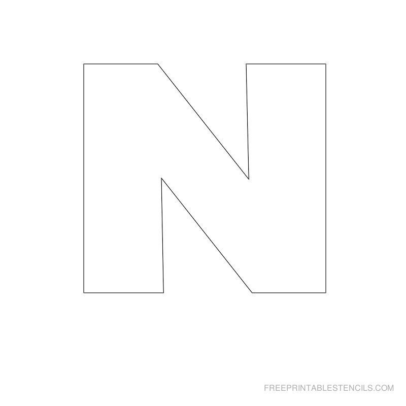 6 Best Images Of Printable Big Letter N Large Letter N Template 