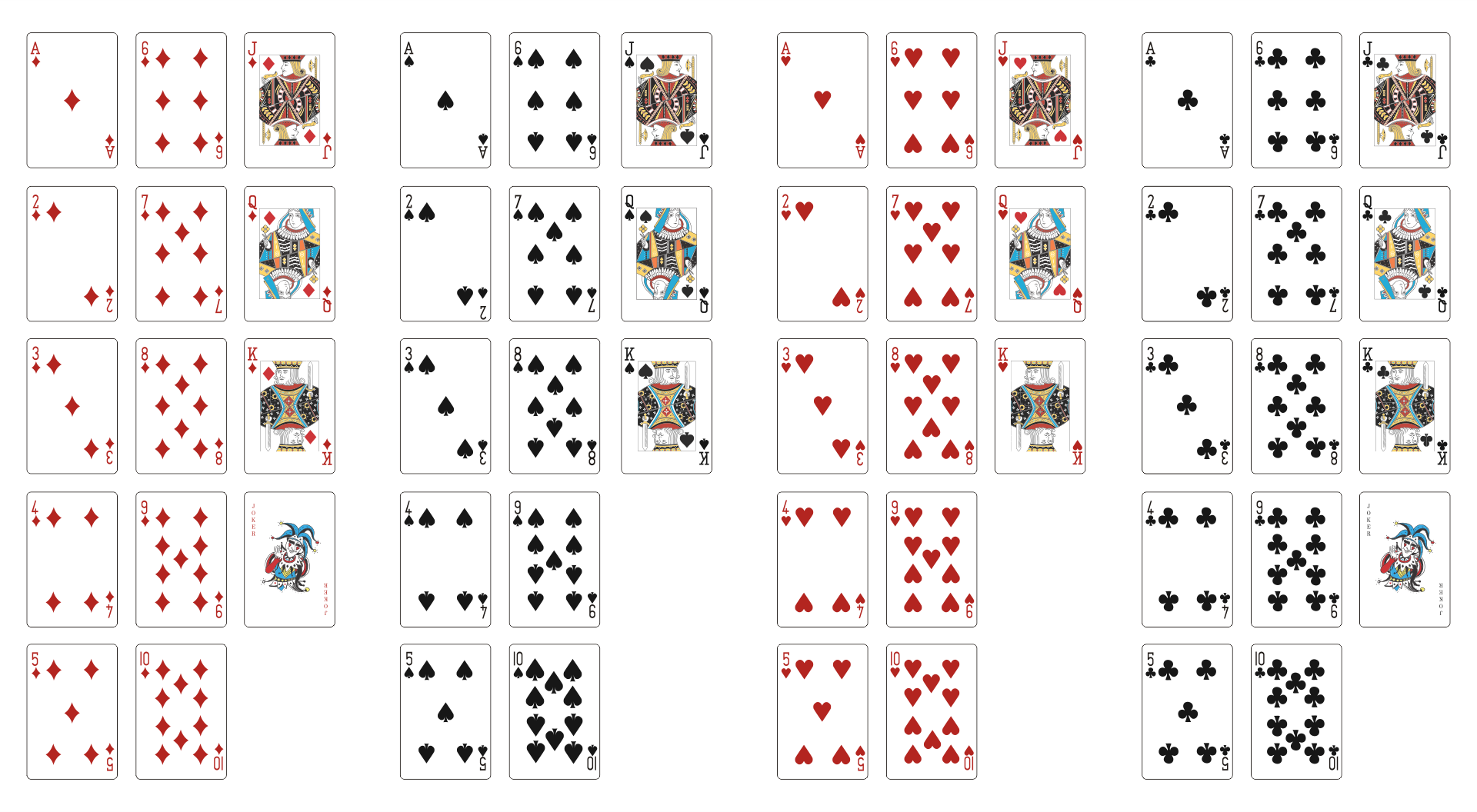 7 Best Images Of Printable Mini Deck Of Playing Cards Printable Mini Playing Cards Printable 