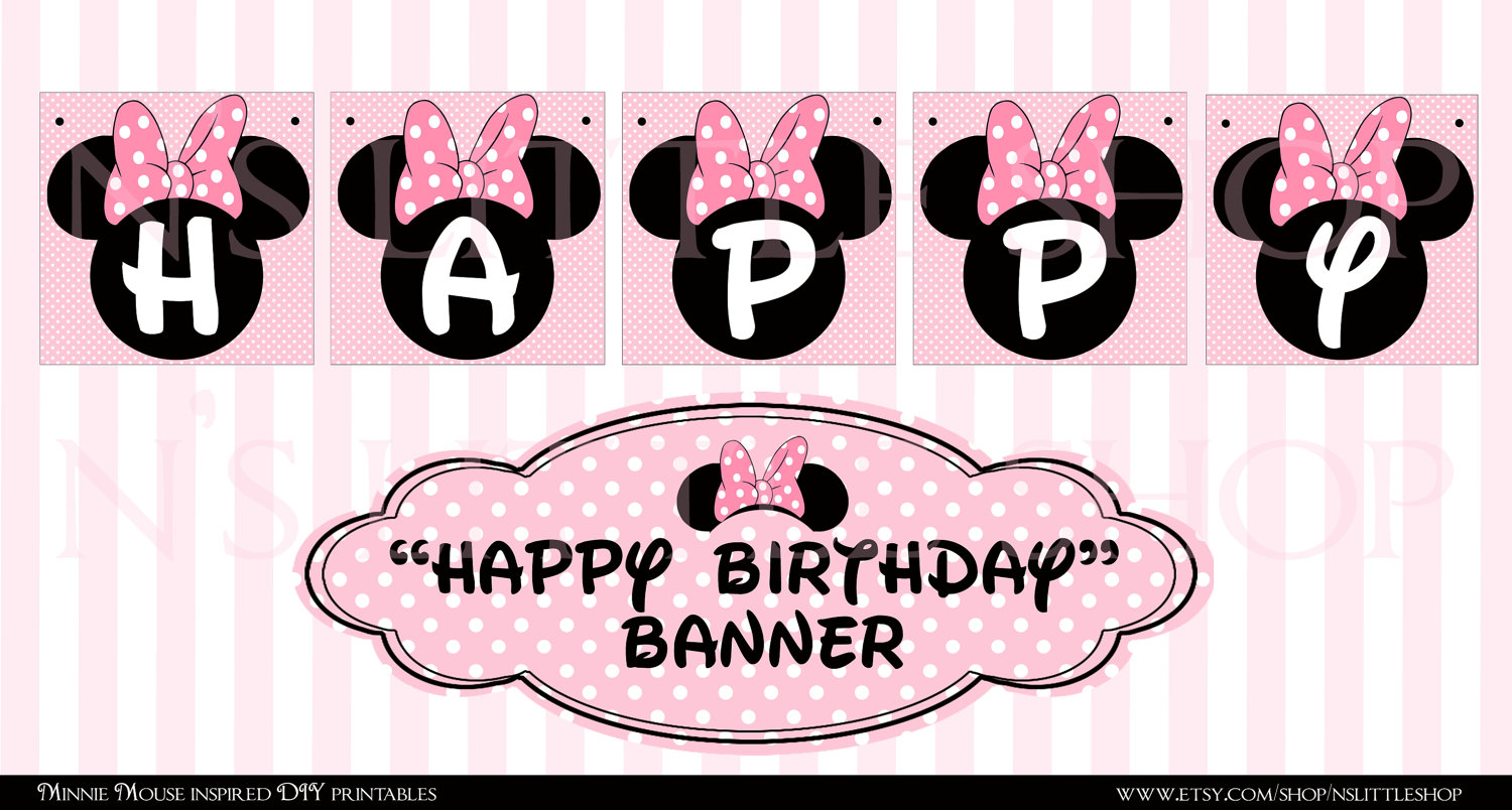 4 Best Images Of Minnie Mouse Birthday Banner Printable Free 