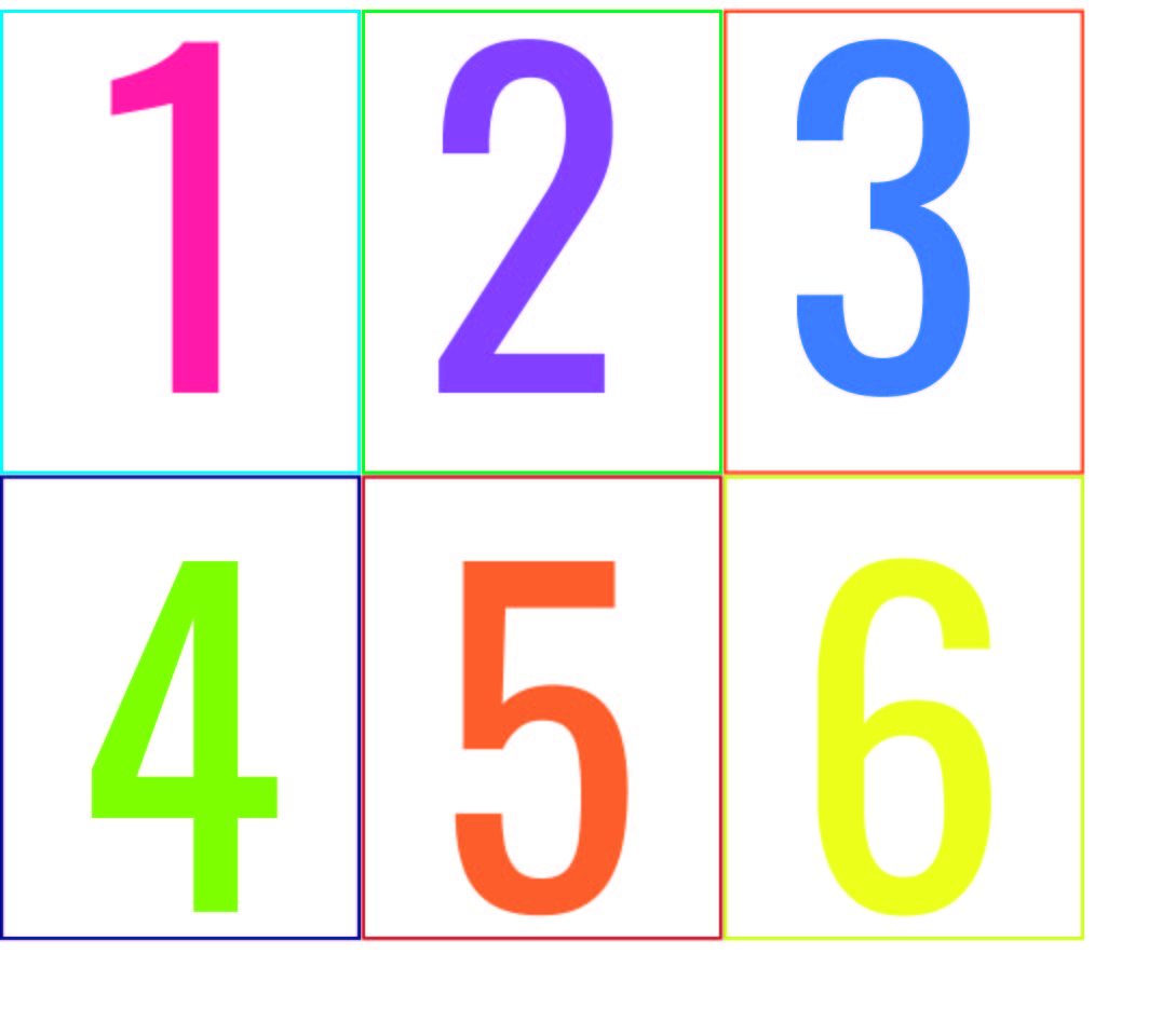 Printable Colored Numbers 1 10 16 Best Images Of Numbers 1 50 Images