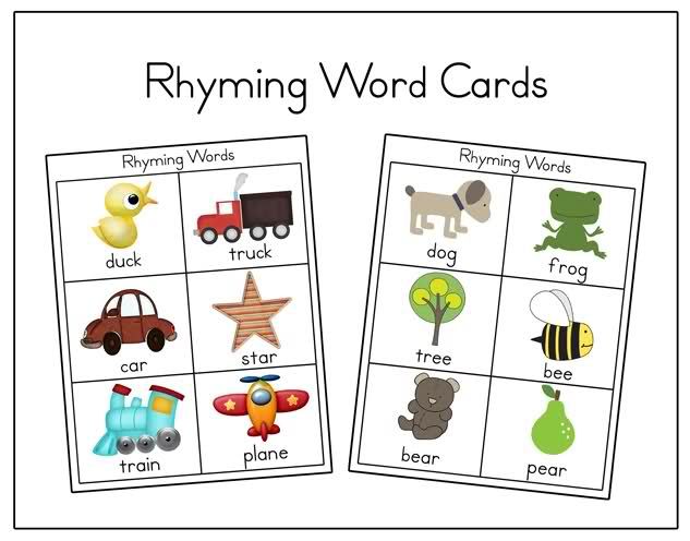 5 Best Images Of Printable List Rhyming Words Printable Rhyming Word 