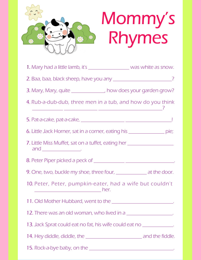 9 Best Images Of Best Baby Shower Printable Games And Answers Who Knows Mommy Baby Shower Game 