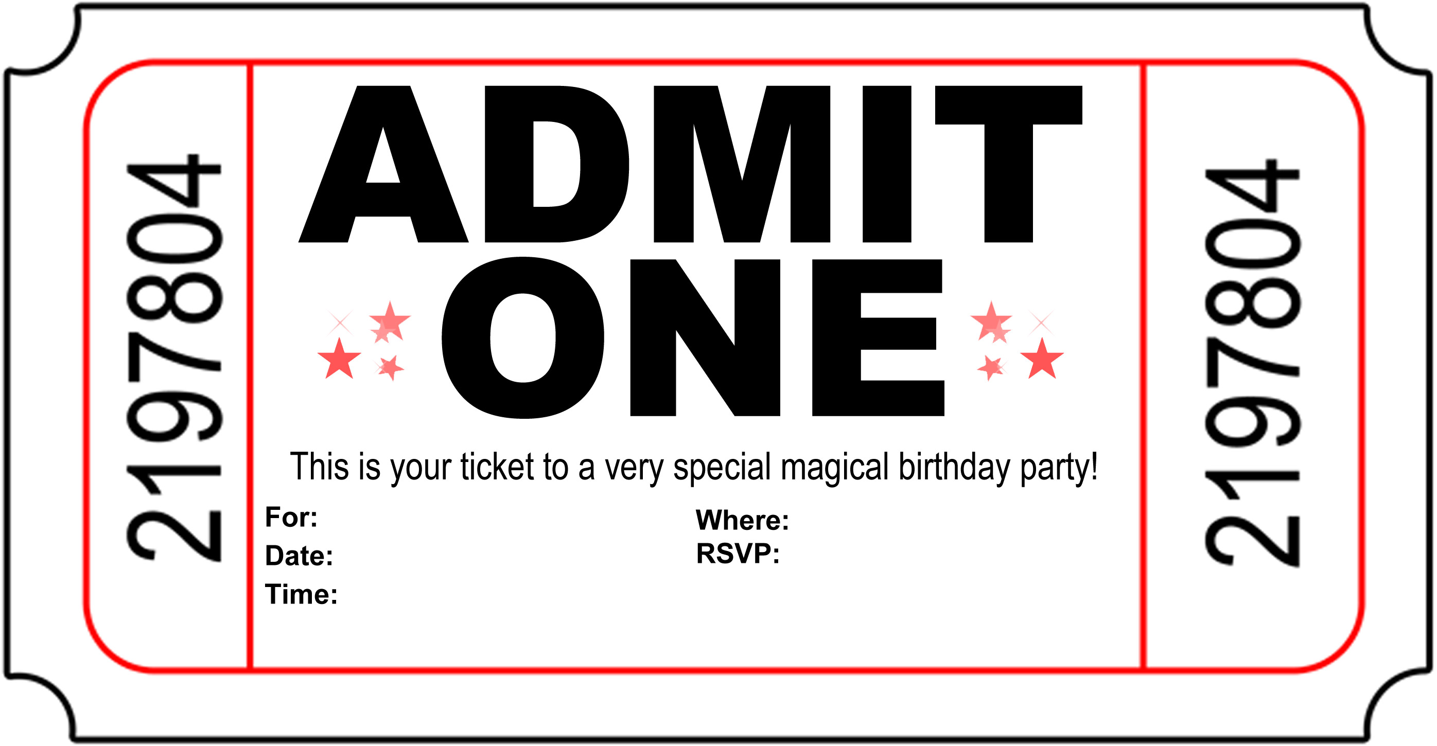 8 Best Images Of Free Printable Ticket Invitation Free Printable